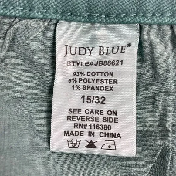 Judy Blue Women’s High Waist Wide Leg Jeans Tummy Control Top Size 15/32 Stretch - Picture 8 of 12